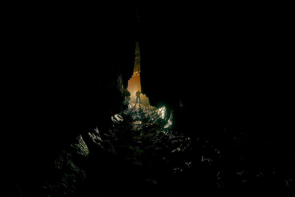 Potholing cave gulf