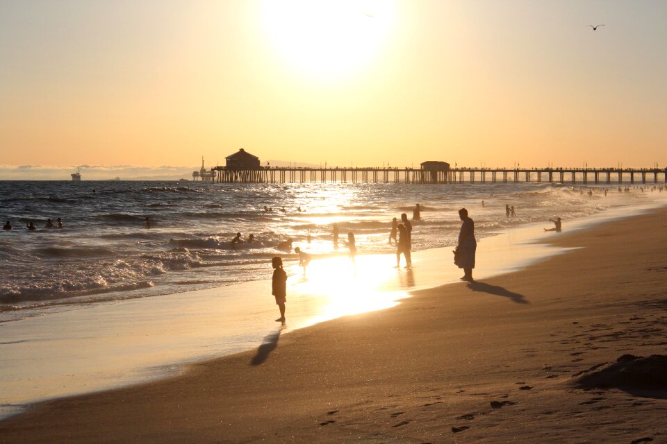 Beach pacific wave photo