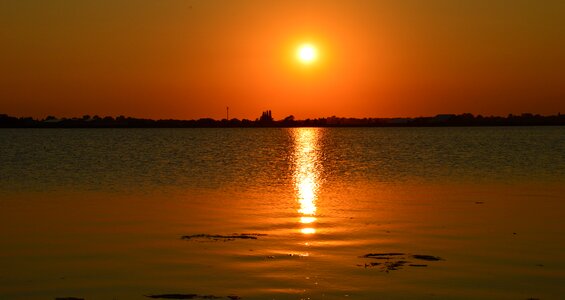 Abendstimmung romantic orange photo