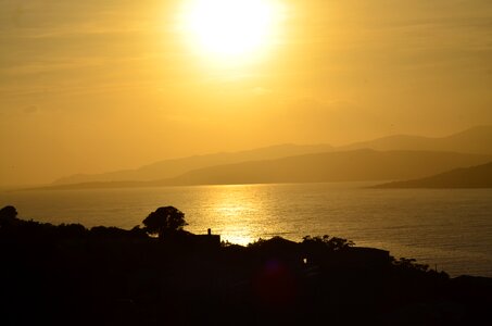 Evening sundown sun