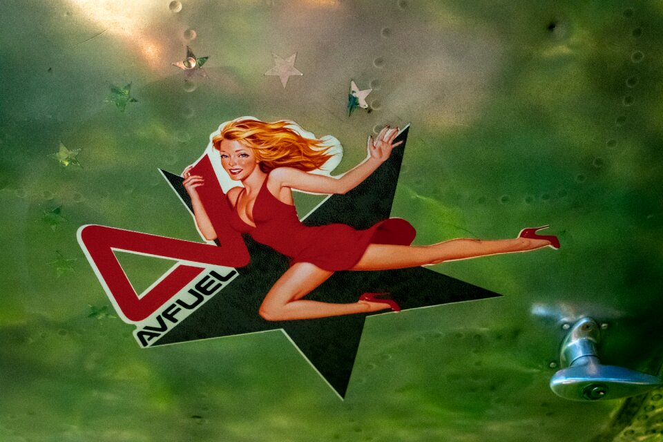 Female beautiful green art