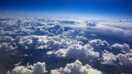 Dramatic cumulus cloudscape photo