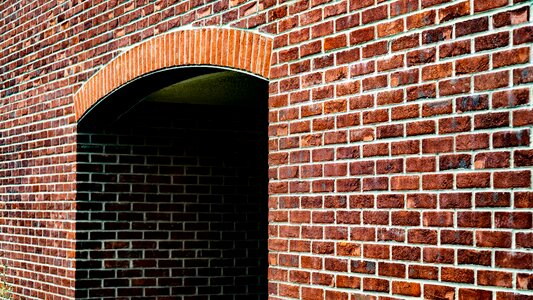 Brick architecture the background