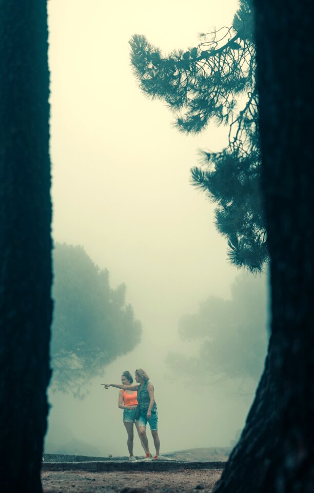 Pointing nature women