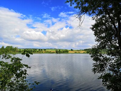 Nature lake blue photo