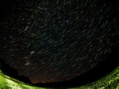 Night sky rotation of the earth astronomy photo