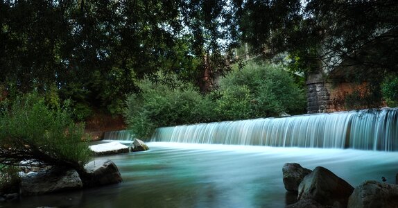 River nature trees photo