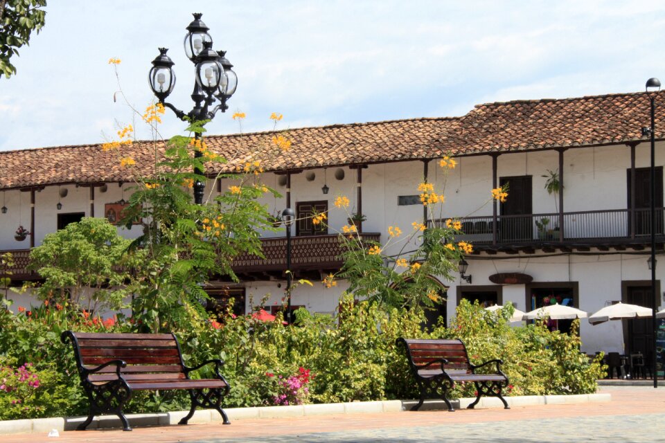 Urban landscape santa fe de antioquia colombia photo