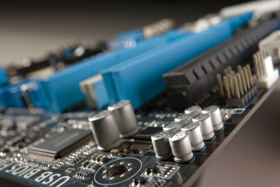 The circuit board components the wafer