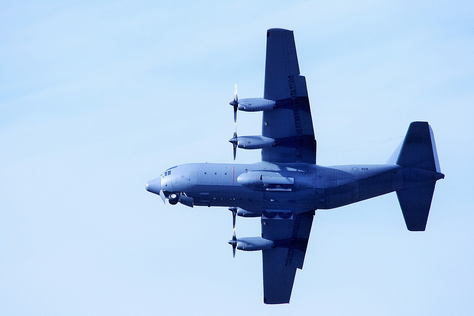 Air show display c-130
