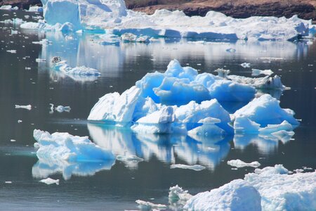 Greenland fjord icebergs