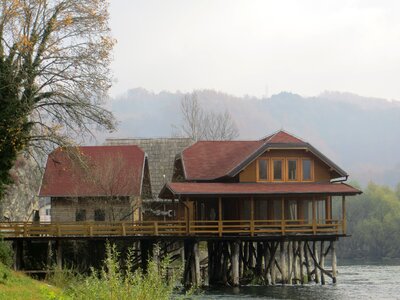 House landscape river