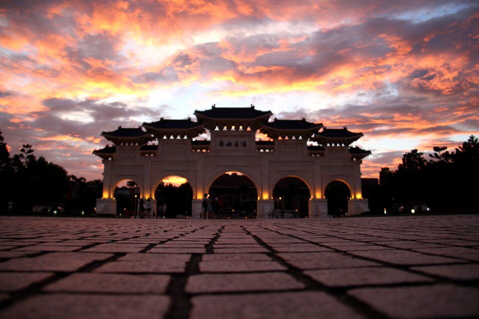Burning clouds at dusk taipei