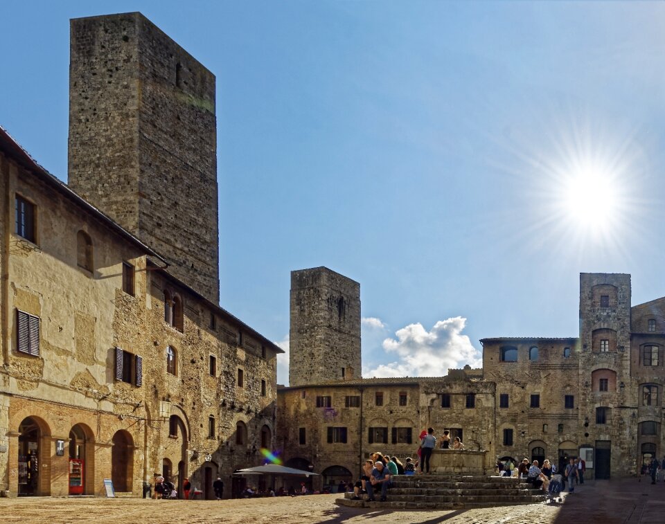 Historic center structures towers