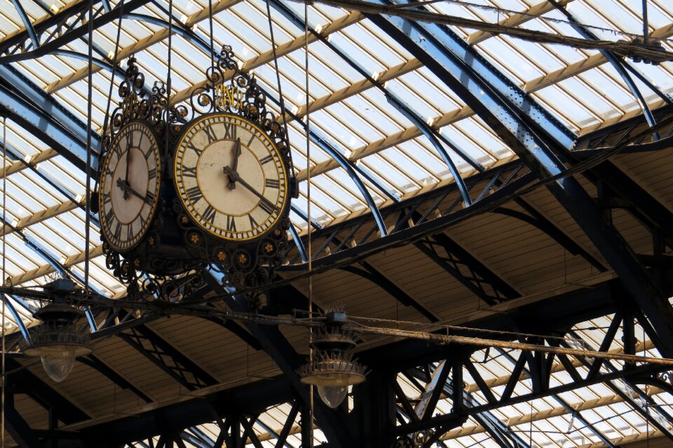 Architecture railway station light