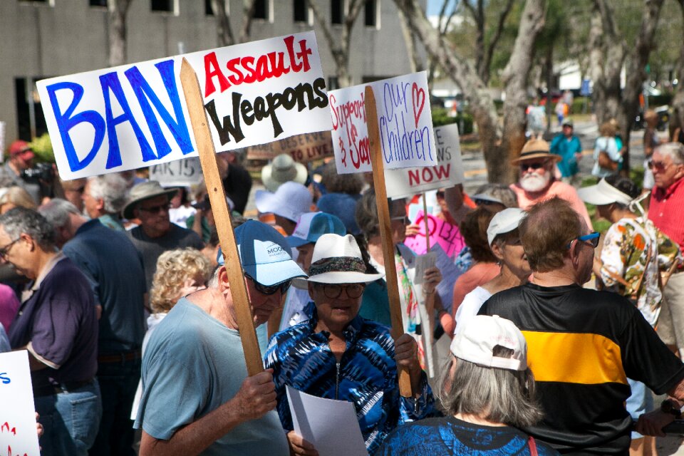 Violence protest rally