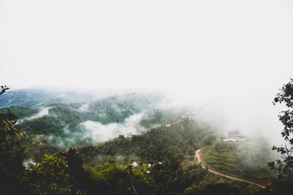 Mountains hills panorama
