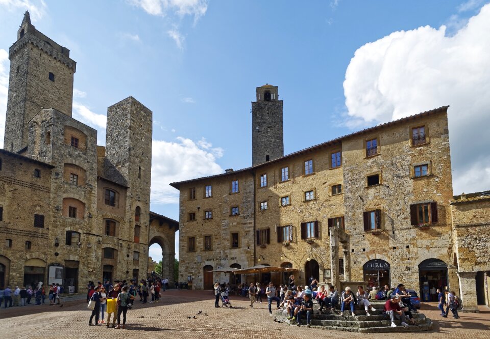 Historic center structures towers