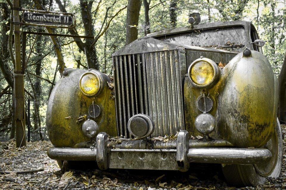 Old rusted weathered