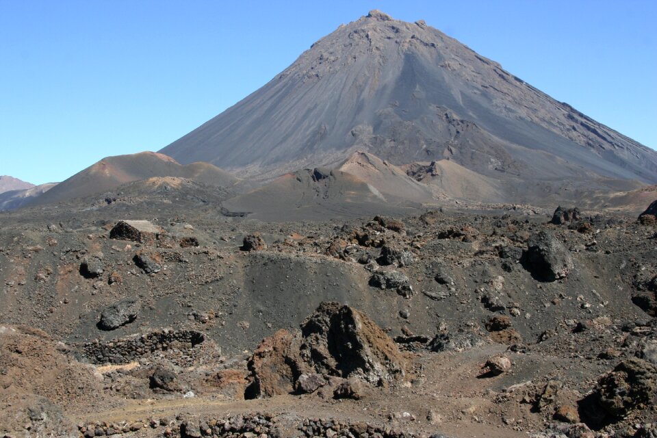Volcano mountain landscape