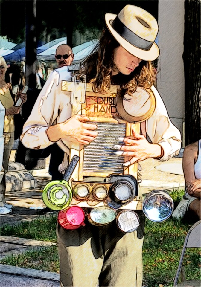 Musician street instrument