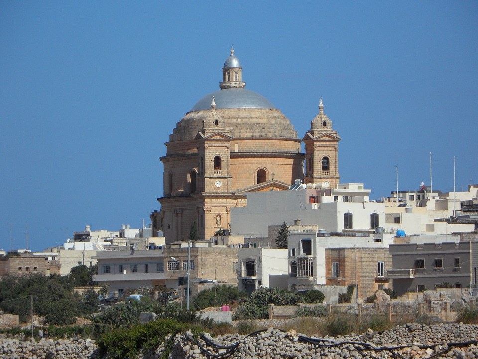 Church dome mgarr architecture photo