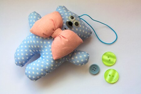 Sew bear buttons photo