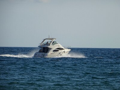 Yacht sea navigation photo