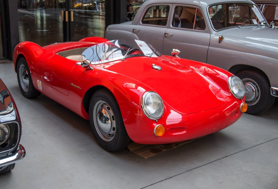Sports car red sporty