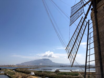 Windmill mediterranean italian photo