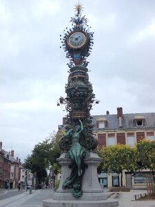 Clock monument city photo