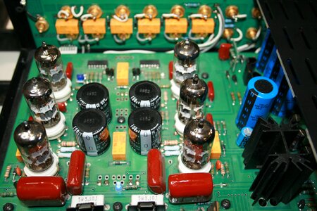 Radio amplifier components photo