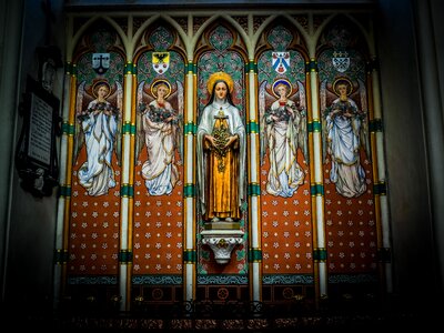 Interior medieval gothic photo