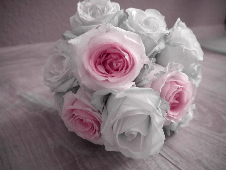Romance flower rhinestone roses