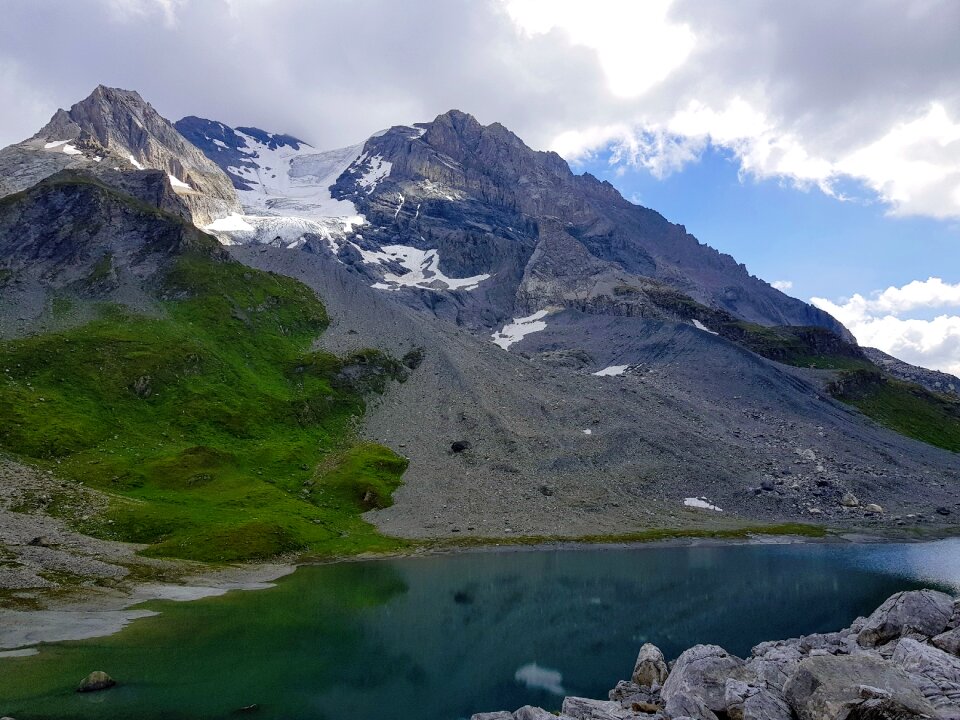 Lake hiking landscape