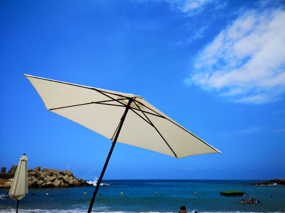 Cloud blue umbrella