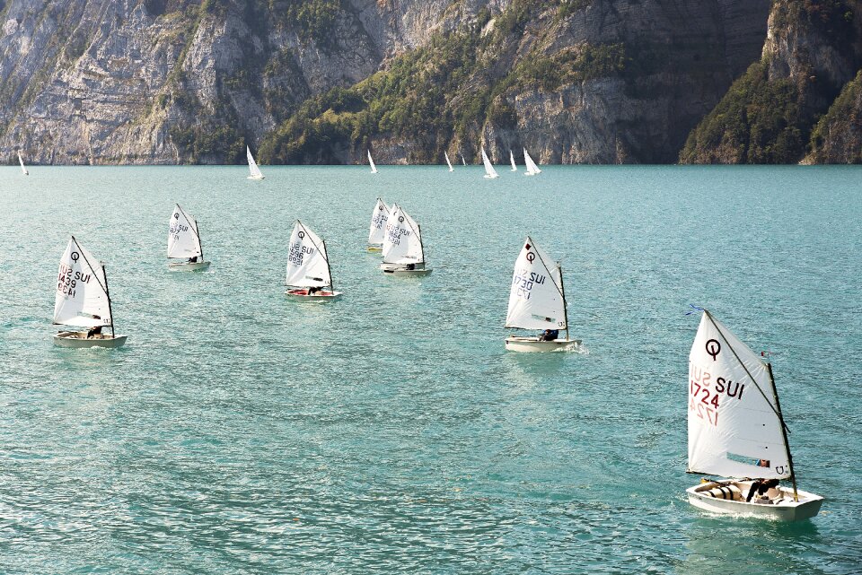 Sailing boat children sailing regatta