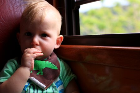 Eating boy bib