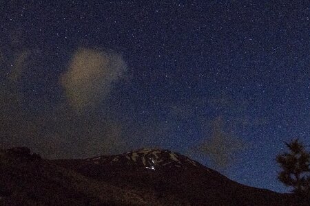 Mountain clouds nature photo