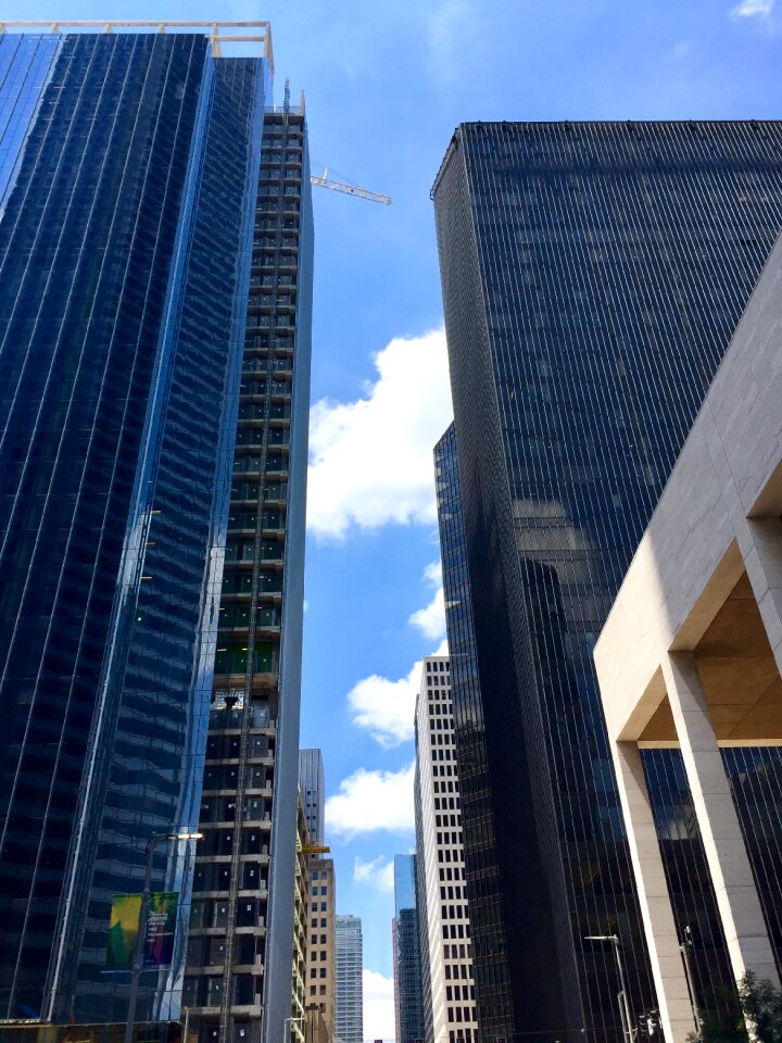 Skyscrapers downtown cityscape