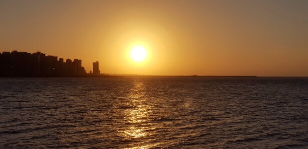 Sunset city sun