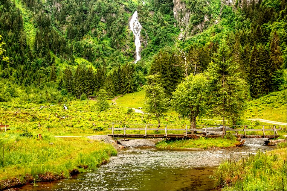 Waterfall water view
