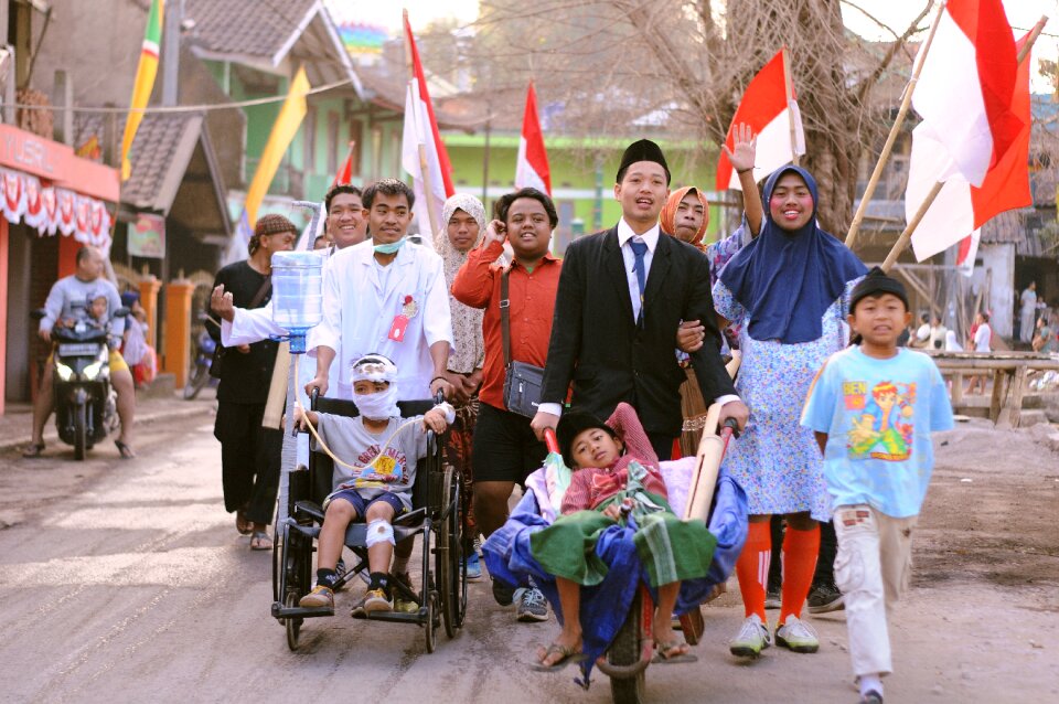 Indonesian forces red white