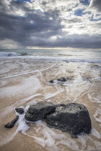 Beach sea stone photo