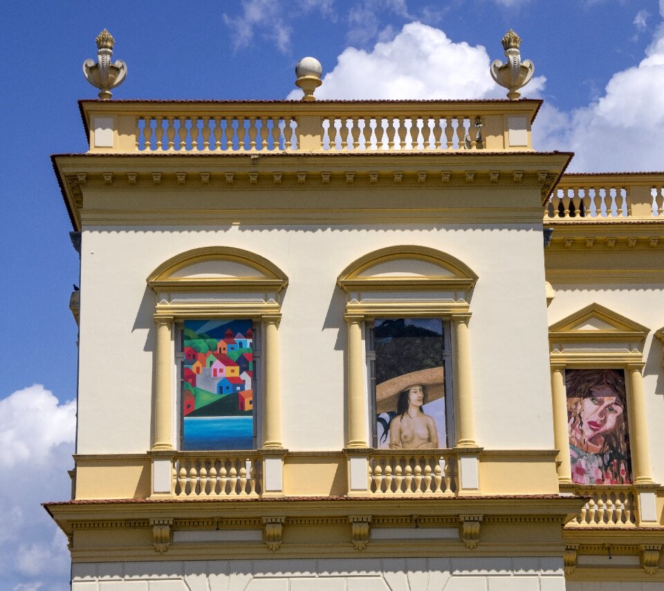 Artistic architecture colorful