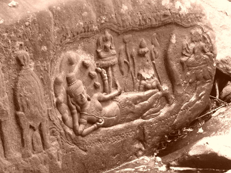 Cambodia antique pierre