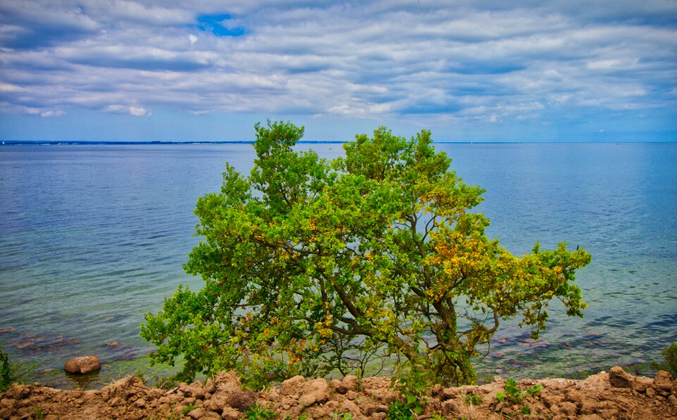 Water sea clouds photo