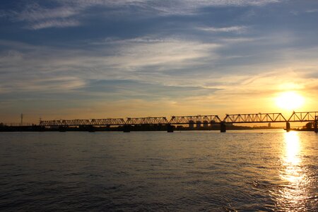 Bridge sunset russia