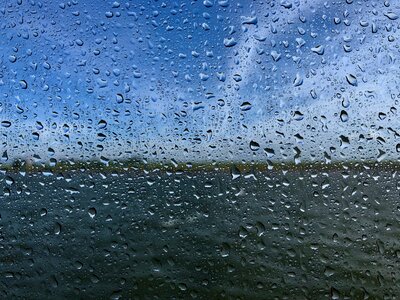 Wet water window photo