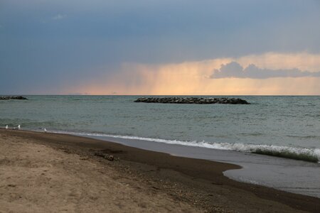 Beach storms